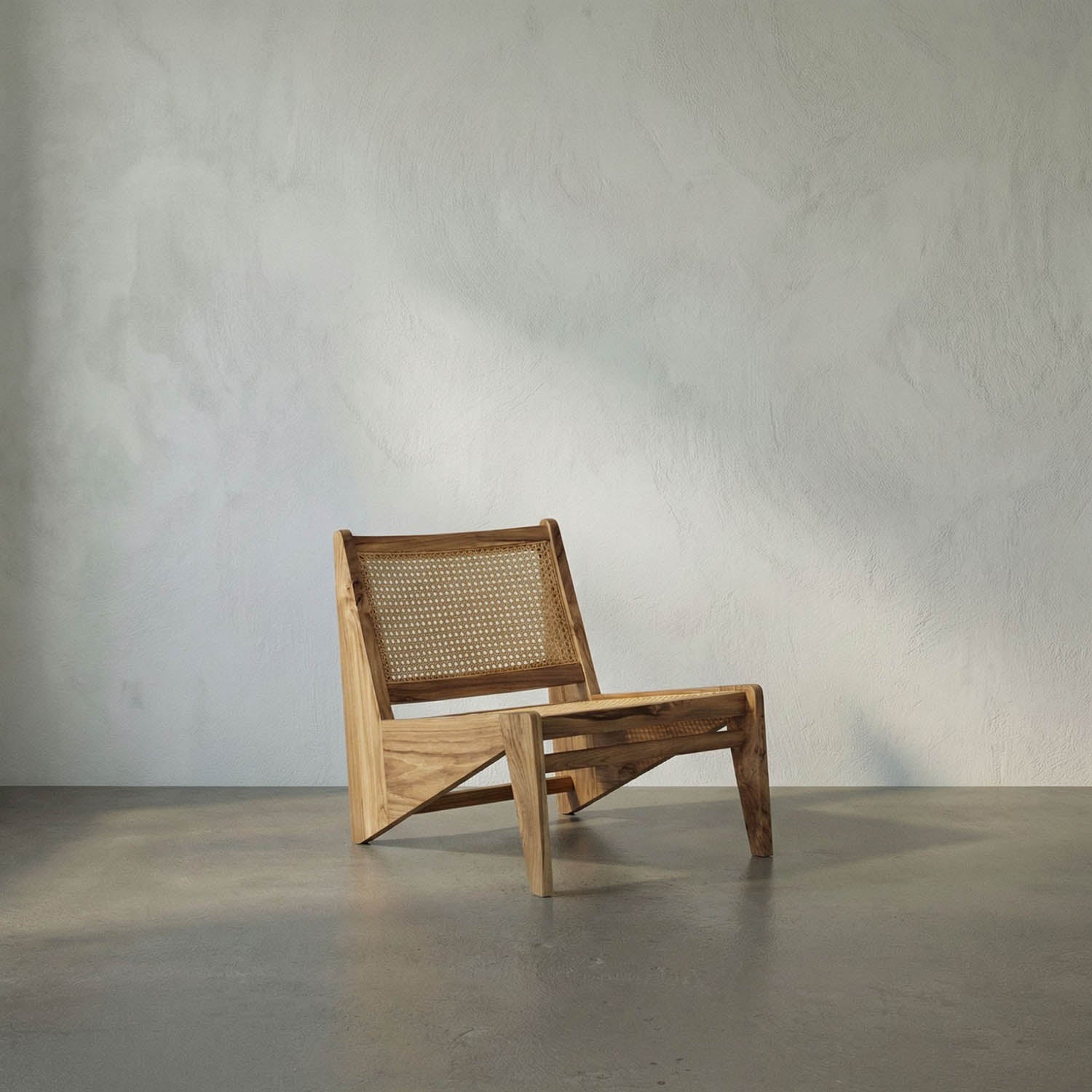 Udine Chair With Caning, Teak by Noir