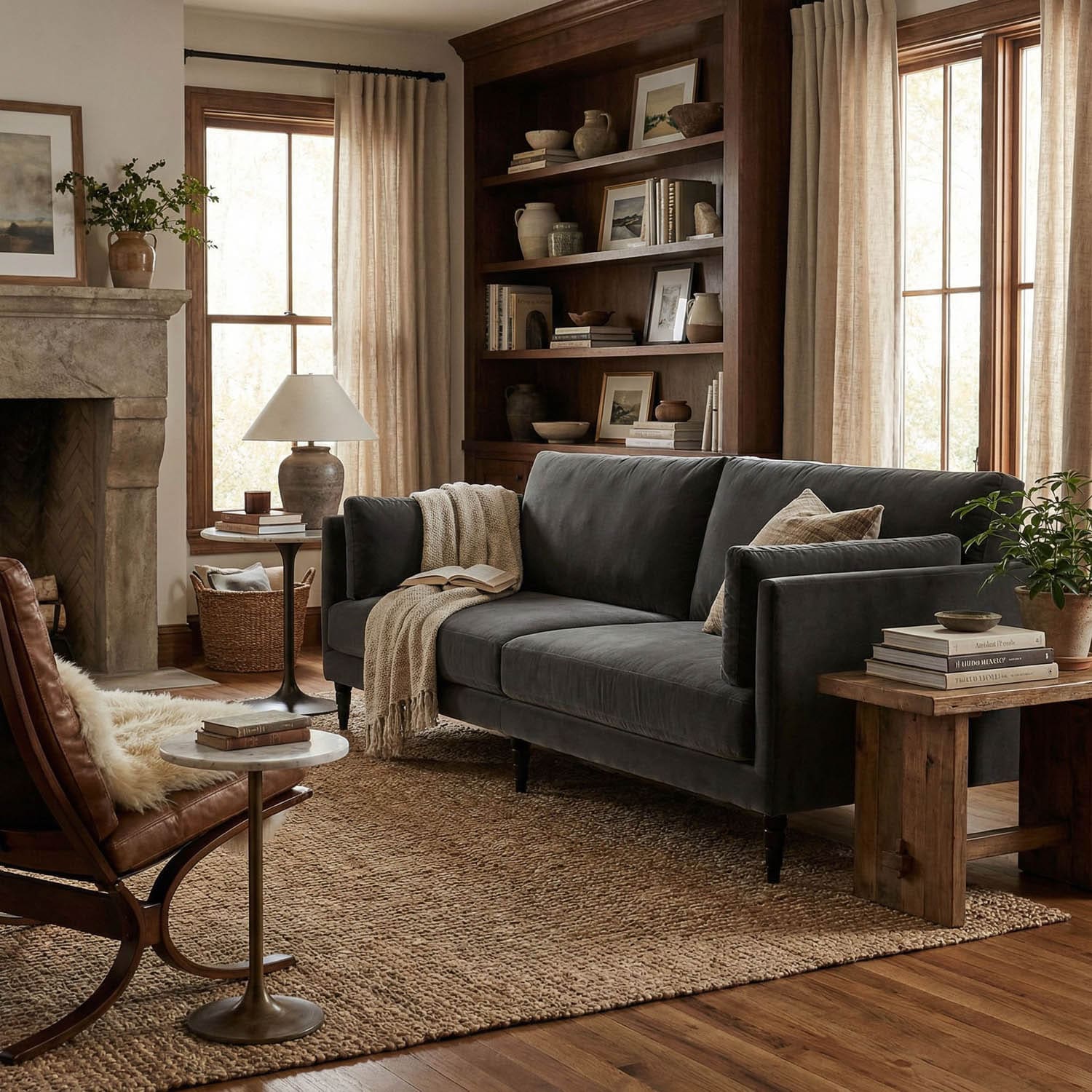 Andalusia Sofa with Velvet
