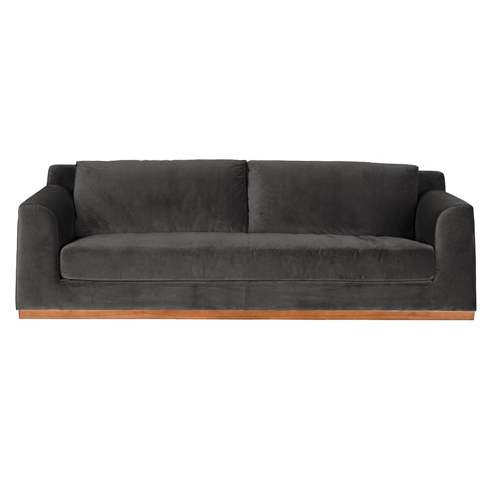 Seville Sofa, Grey Velvet