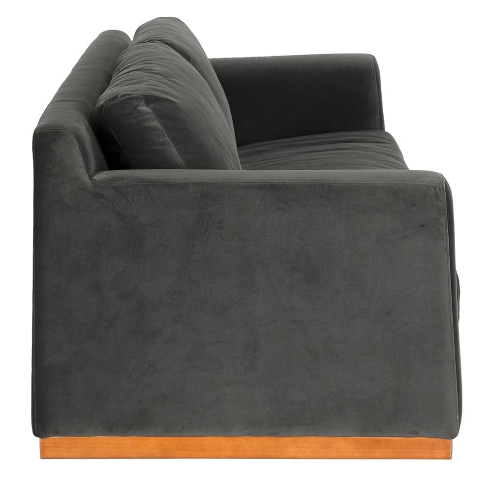 Seville Sofa, Grey Velvet