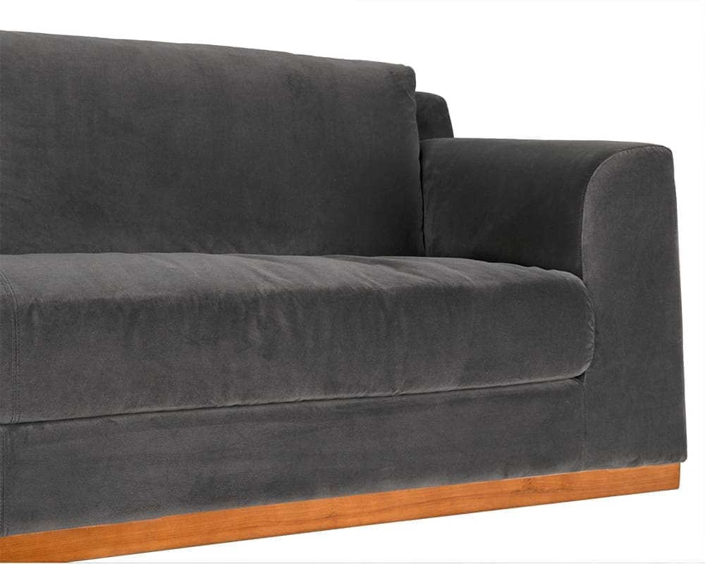 Seville Sofa, Grey Velvet