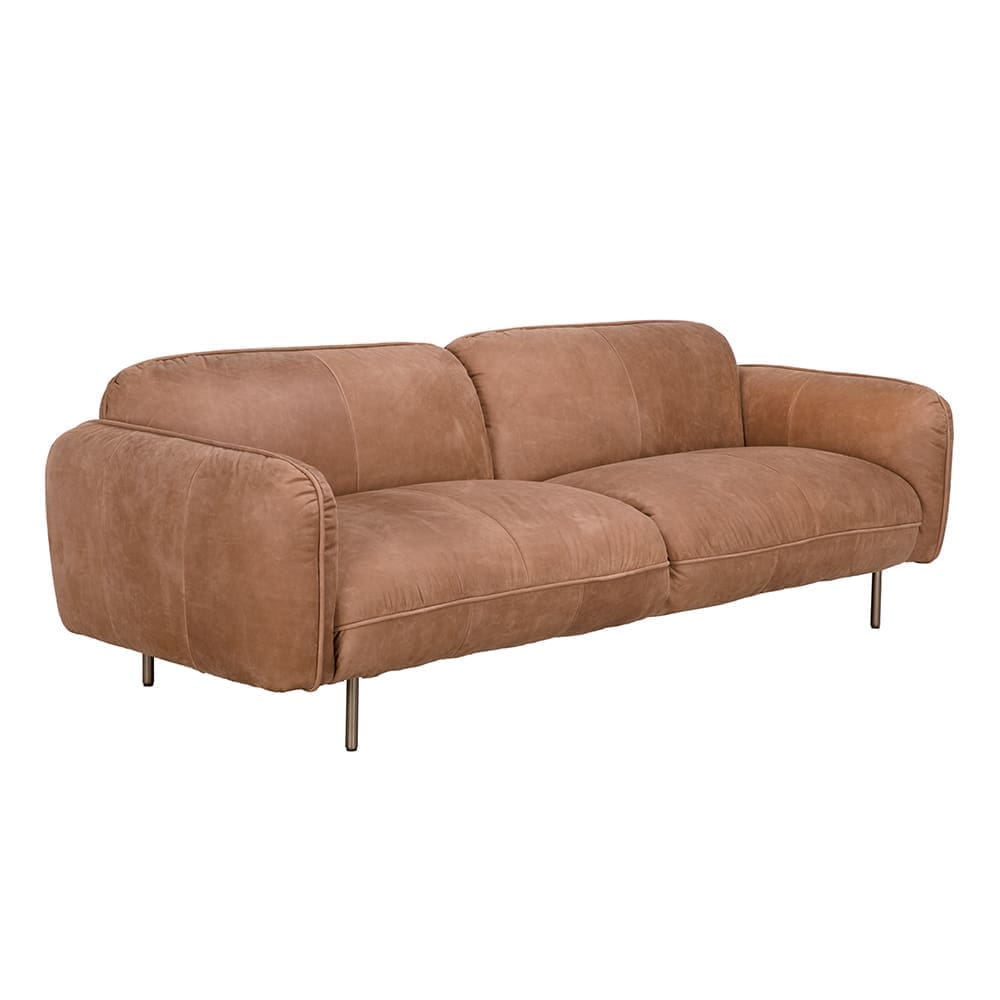 Franklin Sofa, Coris Brown Leather