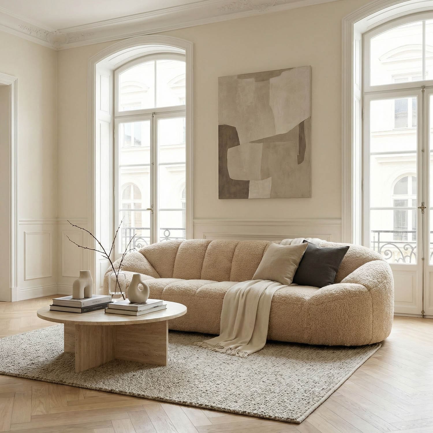 Amadeus Sofa, Camel Fabric