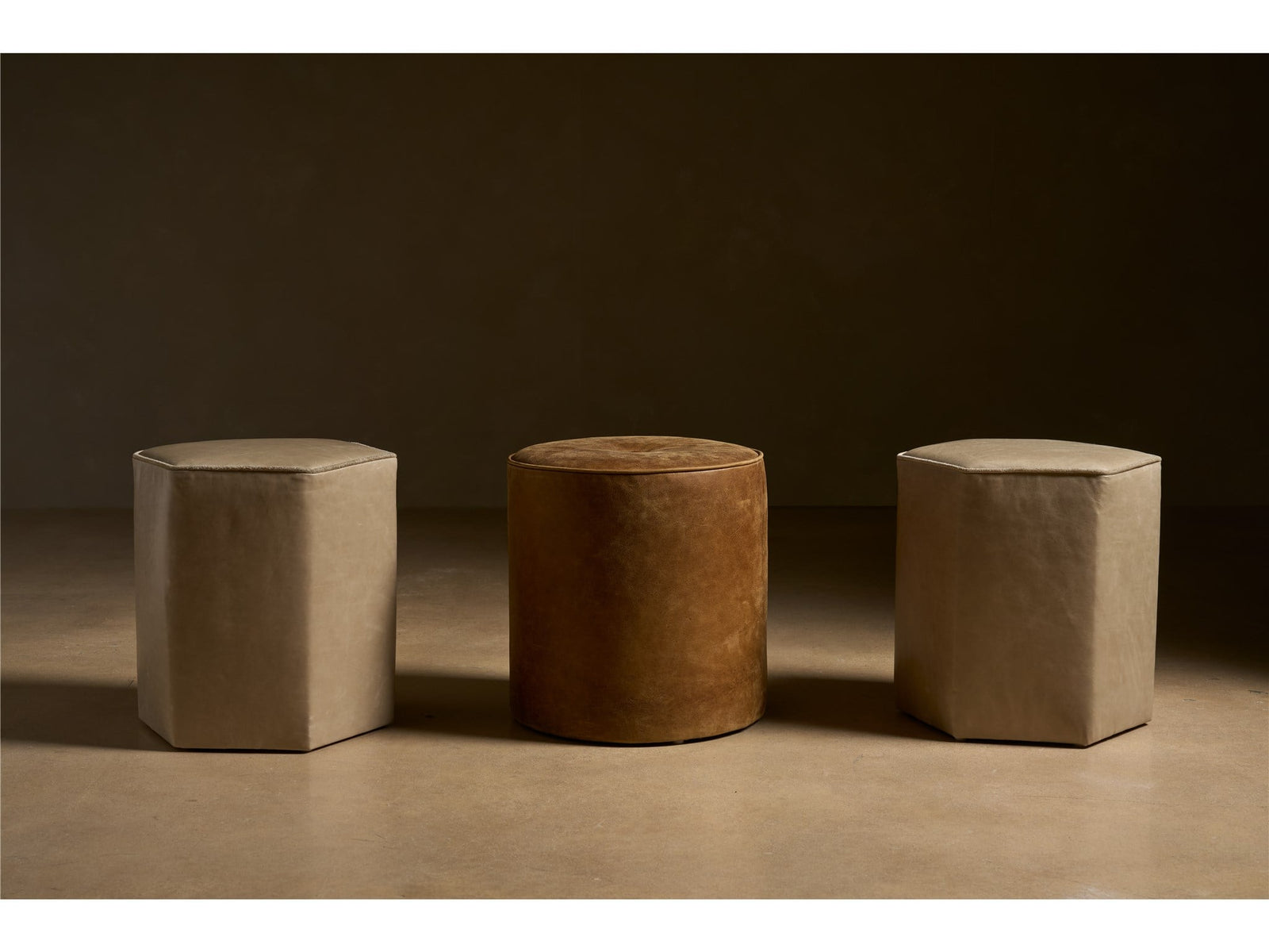 Gemma Round Ottoman - Special Order