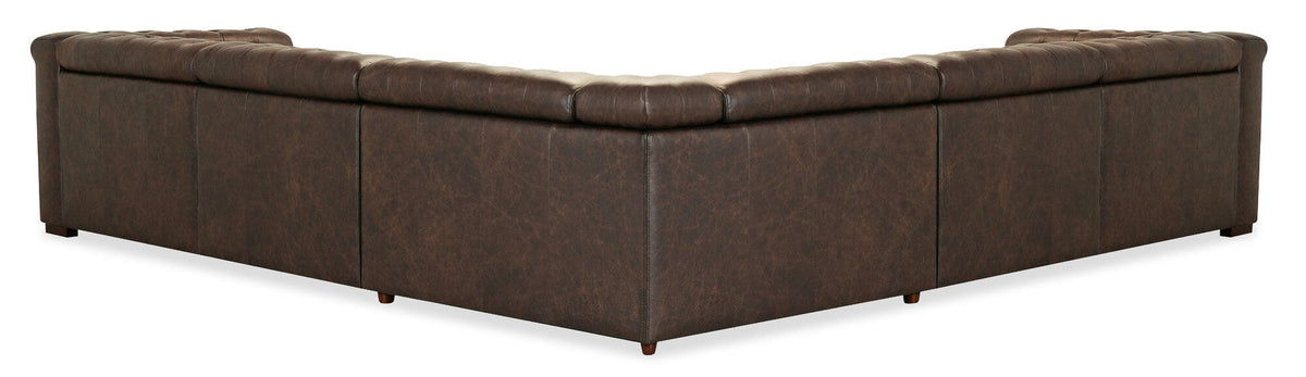 Savion Deux 5 Seat Sectional with Four Power Recliners and Six Power Headrests