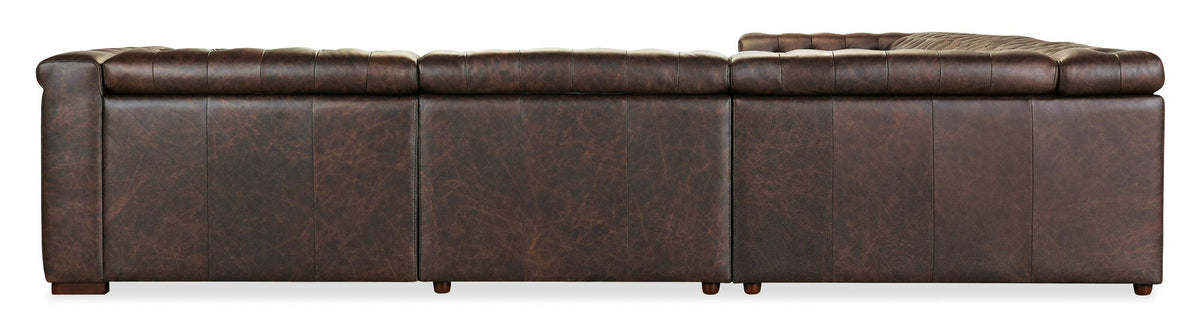 Savion Deux 5 Seat Sectional with Four Power Recliners and Six Power Headrests