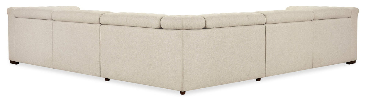Savion Deux 5 Seat Sectional with Four Power Recliners and Six Power Headrests