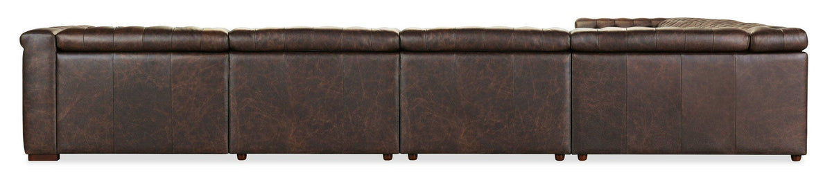 Savion Deux 6 Seat Sectional with Three Power Recliners and Seven Power Headrests