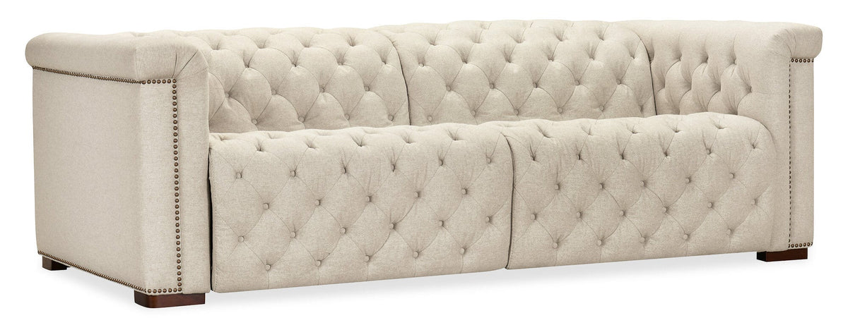 Savion Deux Sofa with Power Recliners and Power Headrests