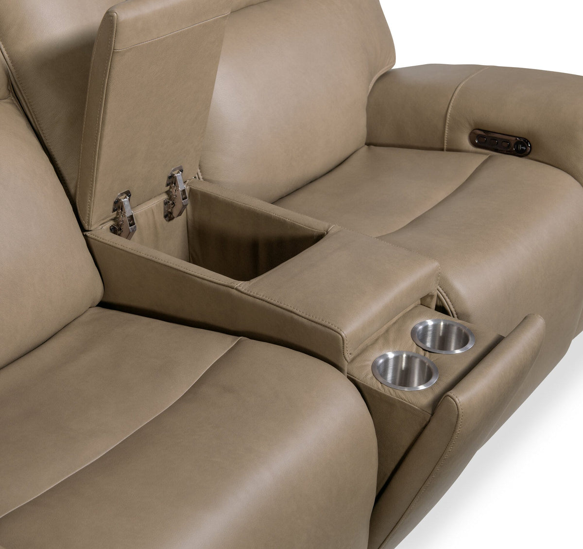 Riverton Power Gliding Console Loveseat with Power Headrest and Lumbar