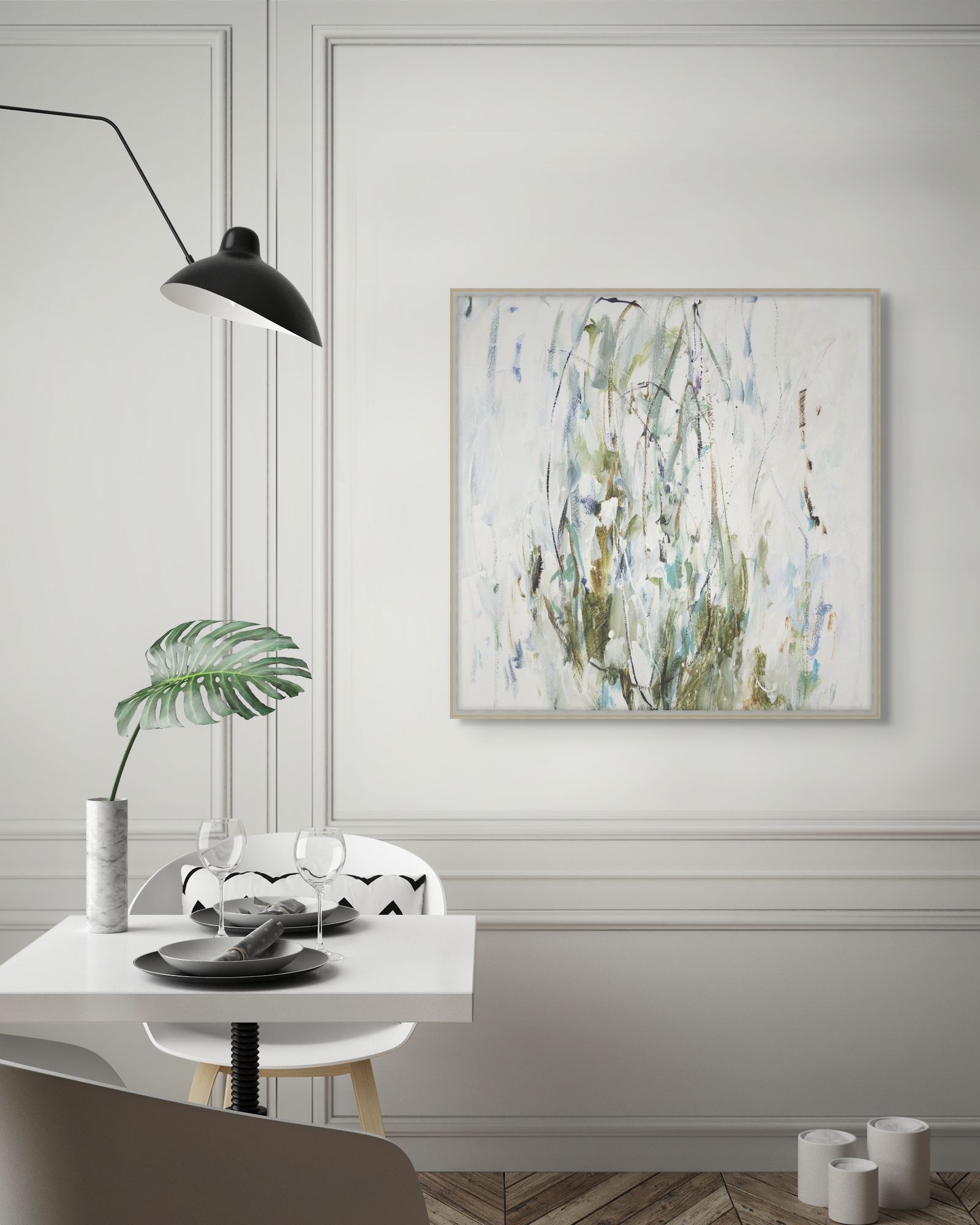 Aquatic Vines 2 in a room