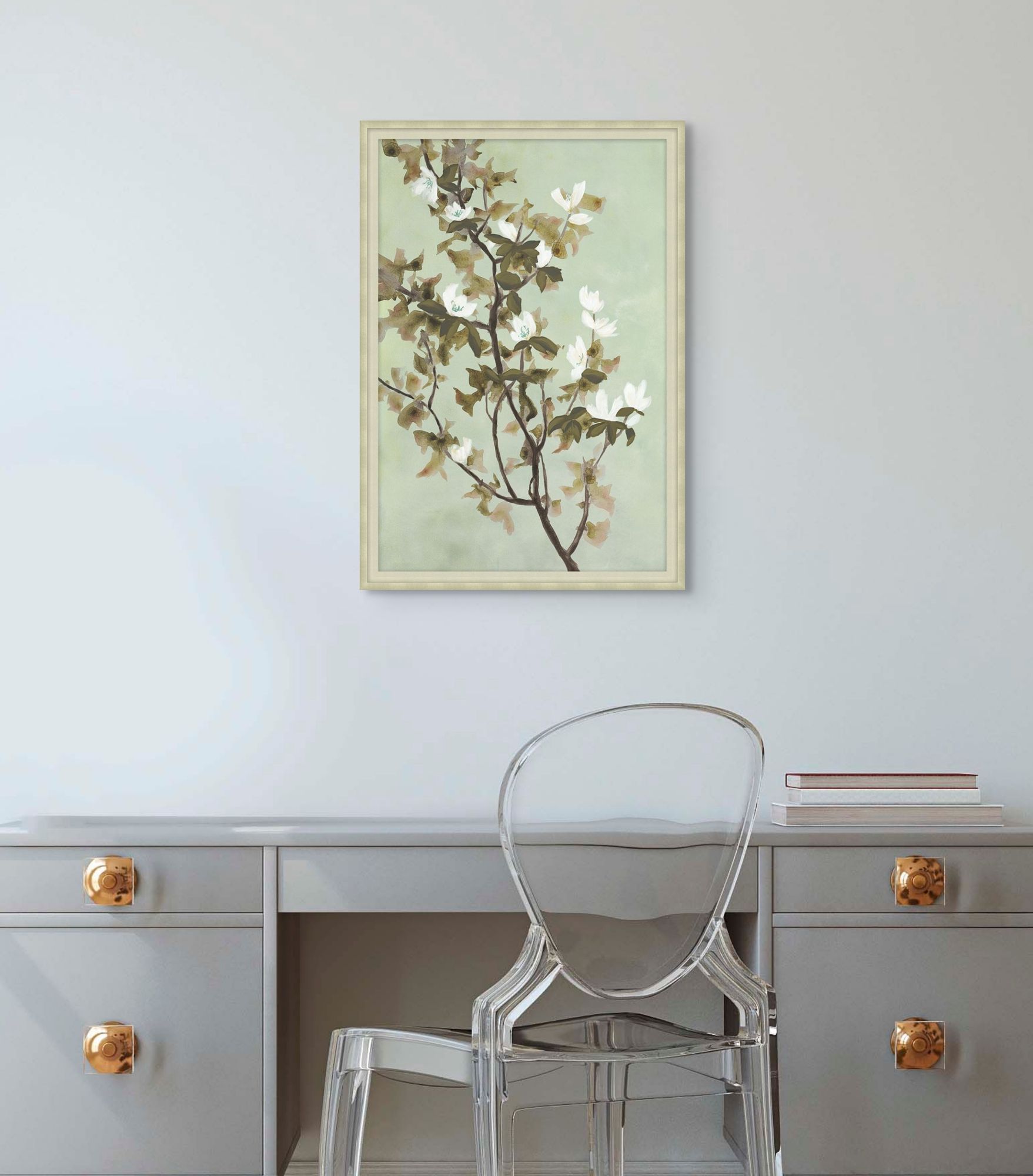 Blossoms in Mint 2 — detail
