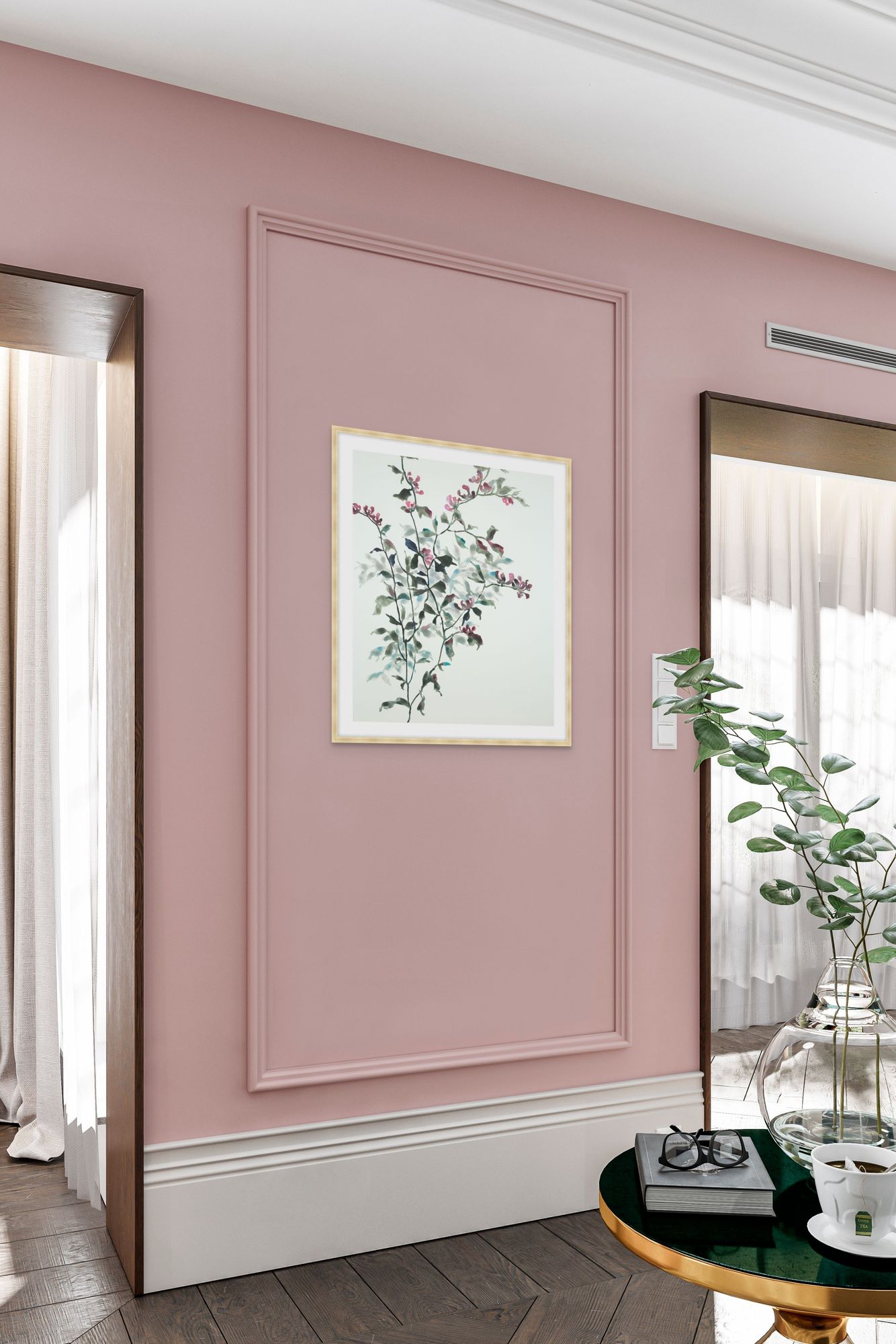 Jovial Blossoms 1 in a room