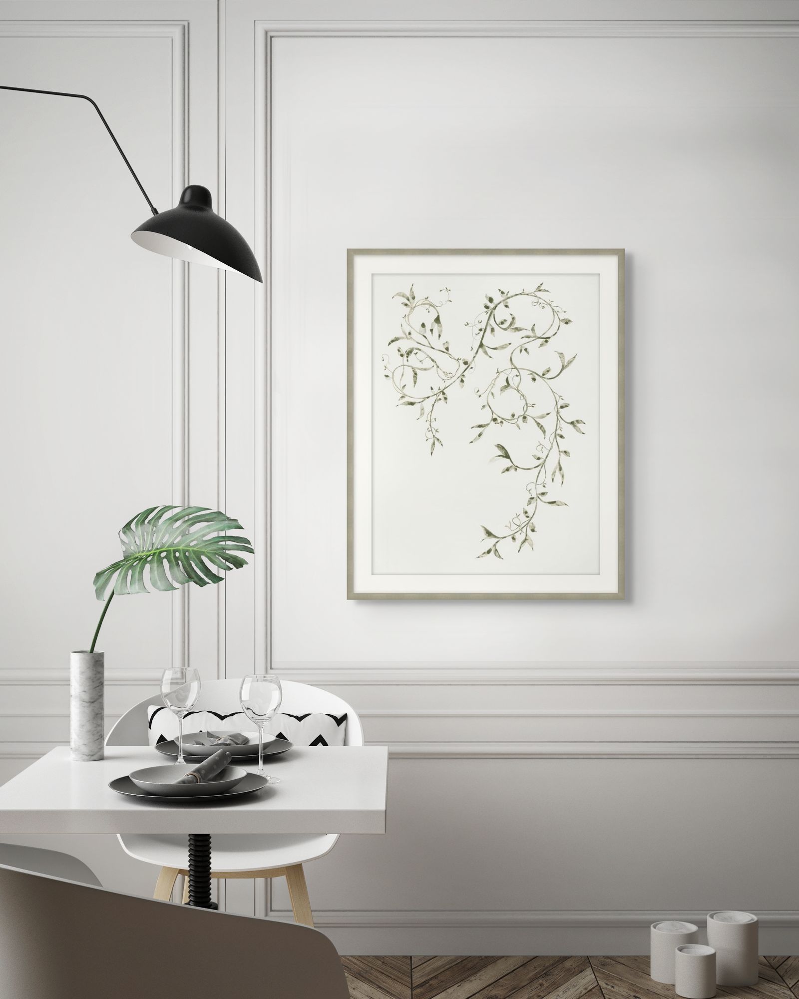 Leafy Vines 3 in a room