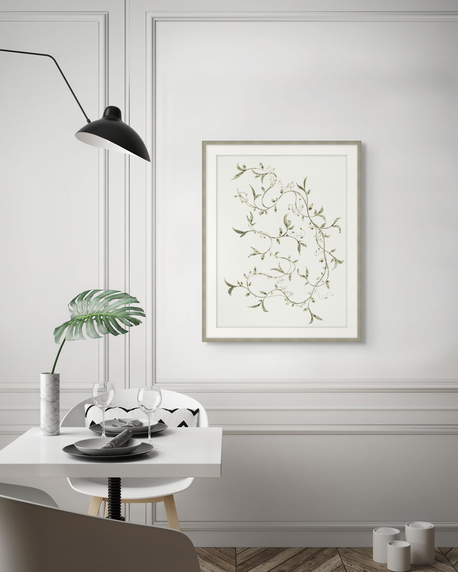 Leafy Vines 4 in a room