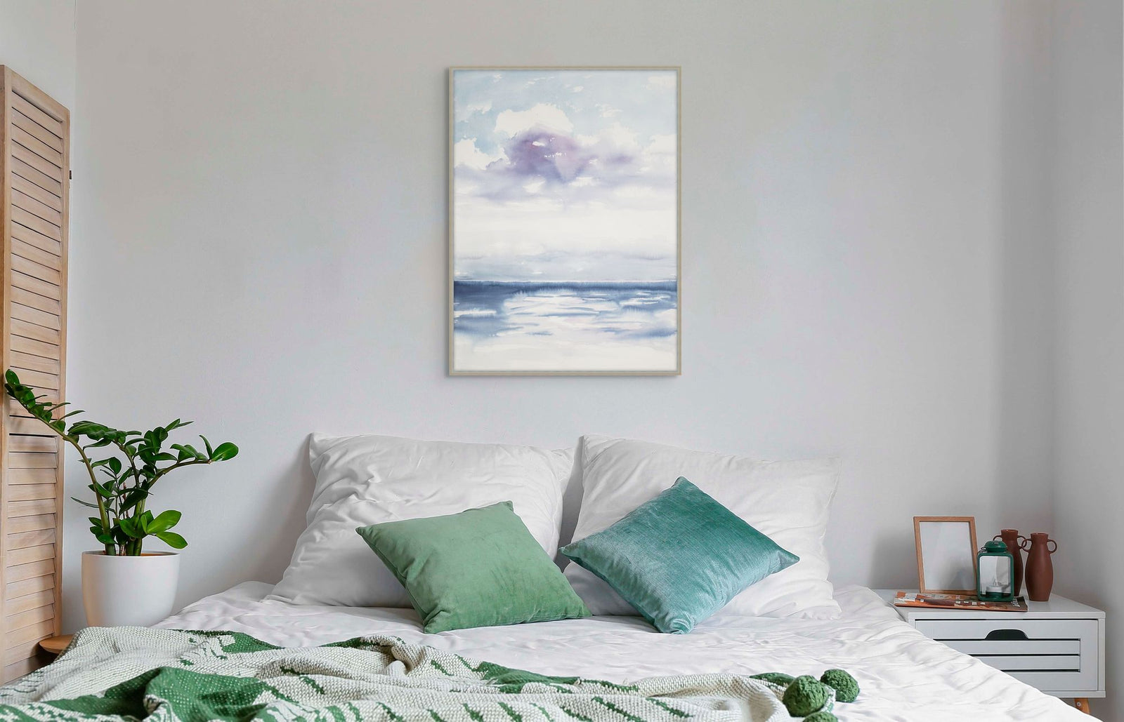 Sea Breeze Blue 1 in a room
