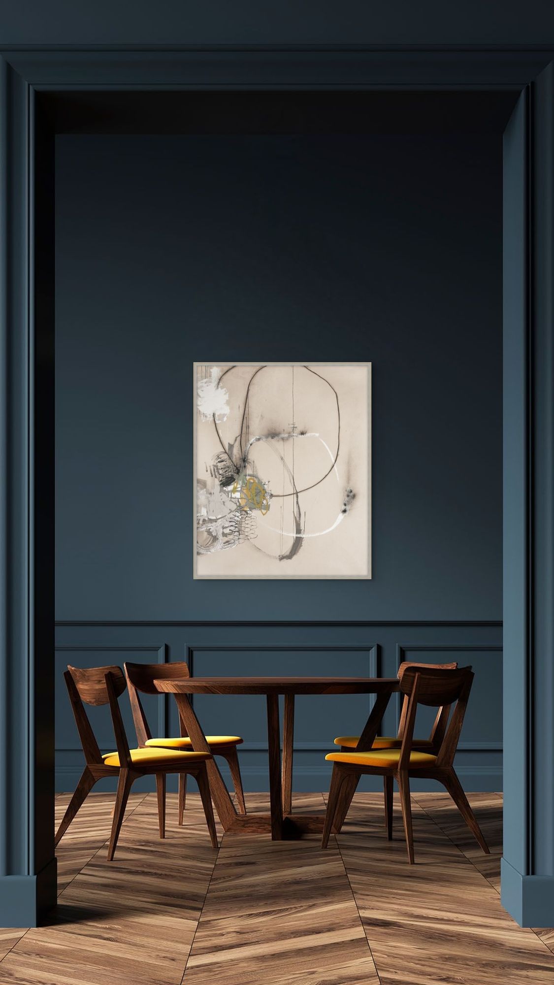 Entangled Heart Green 1 in a room