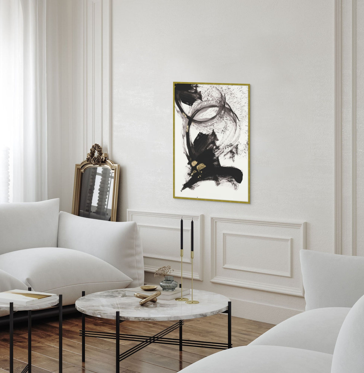 Gilded Strokes 2 — in situ
