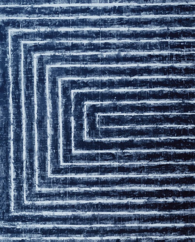 Linear Paths to the Past Blue 1 artwork