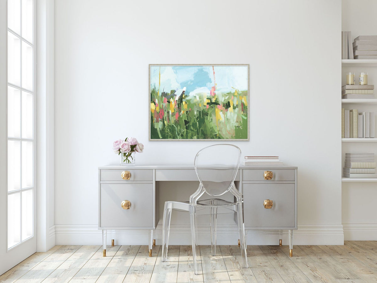Pastel Meadow 1 in a room