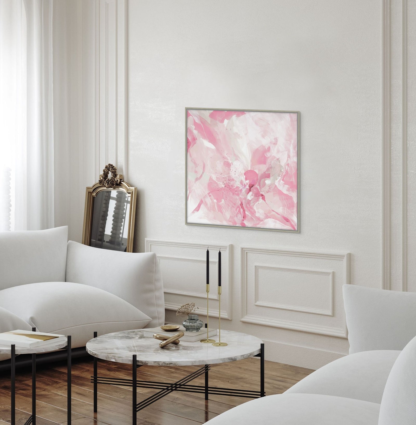 Pink Shores 2 in a room