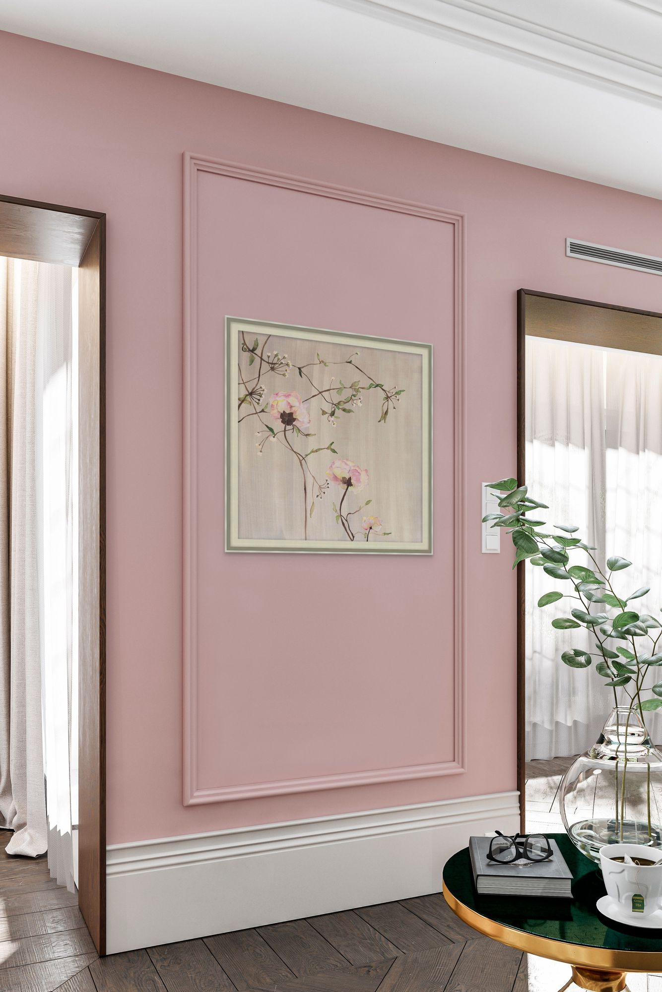 Blushing Blooms 2 in a room