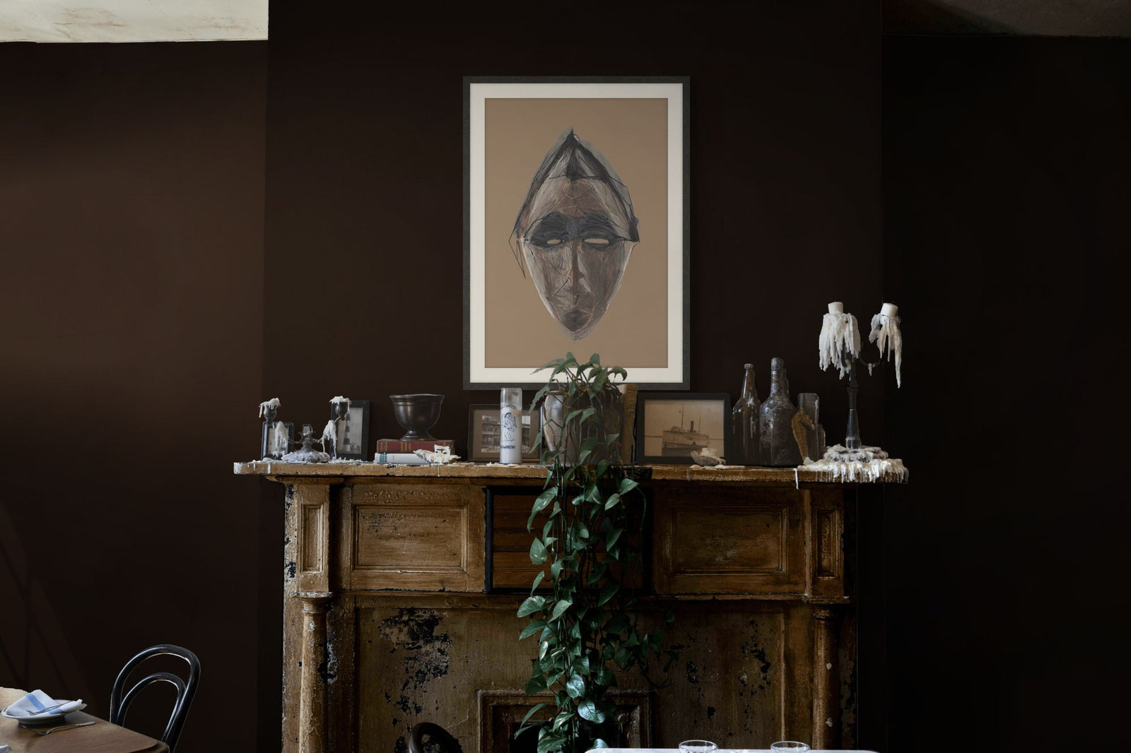 Modern Portraits 1 in a room