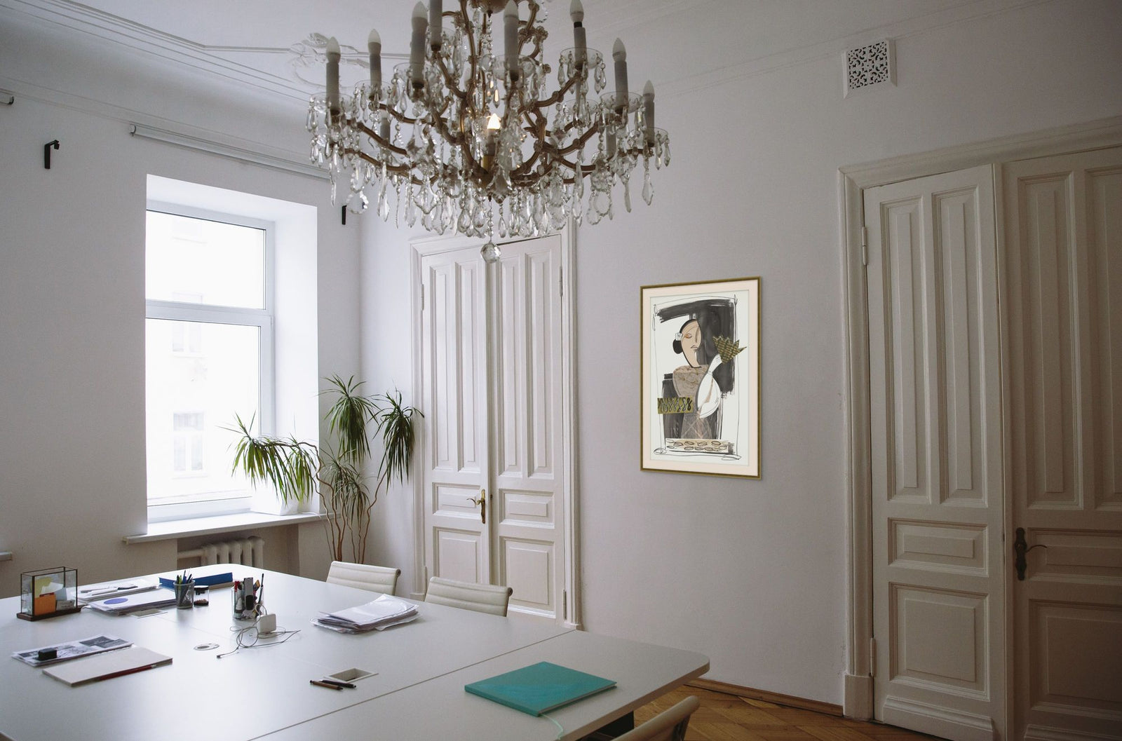 Romantic Figures 5 in a room