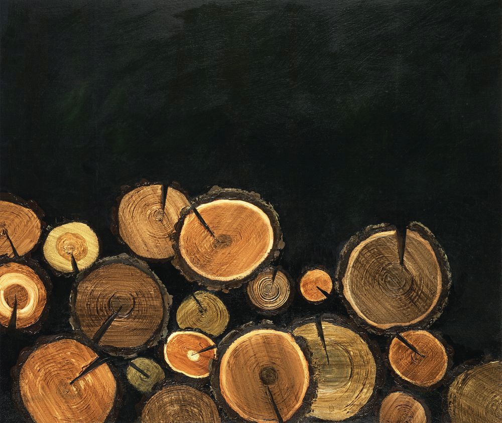 Splitting wood 1 artwork