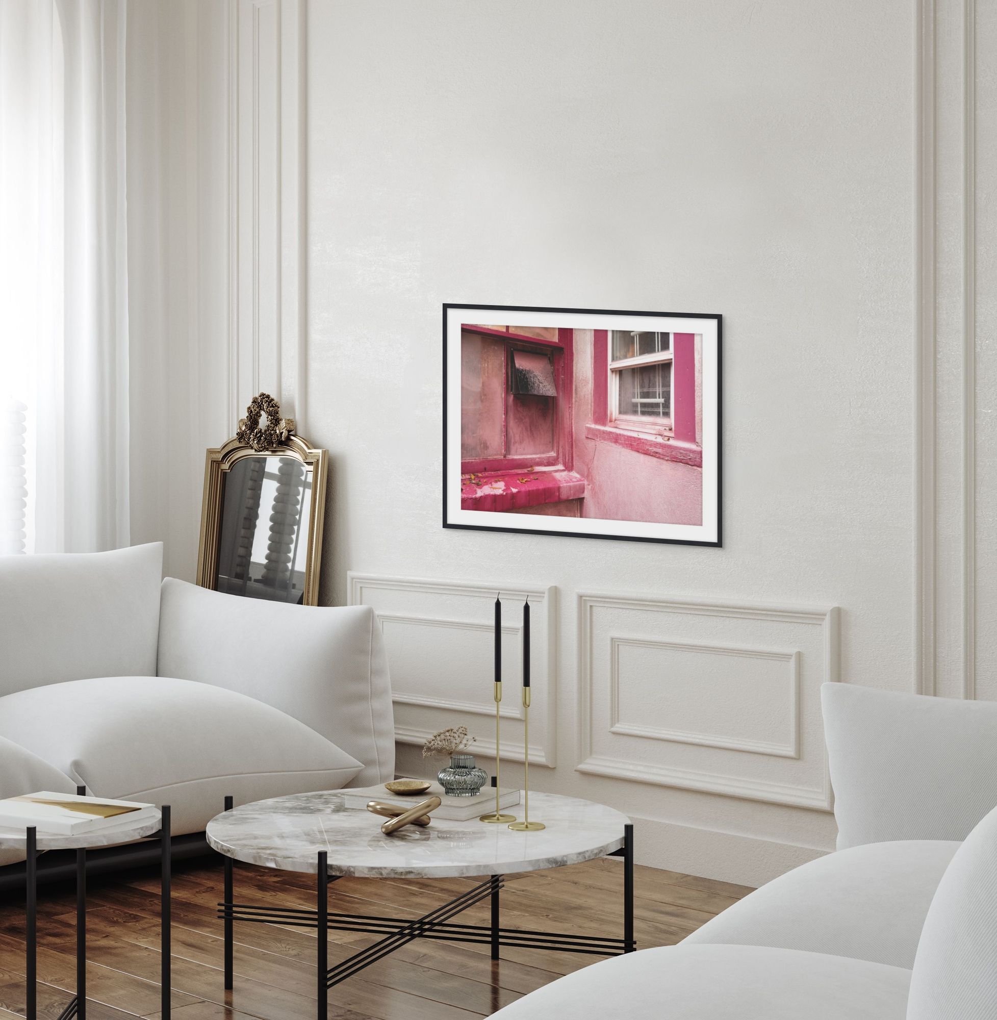 Structure in Pink 1 in a room