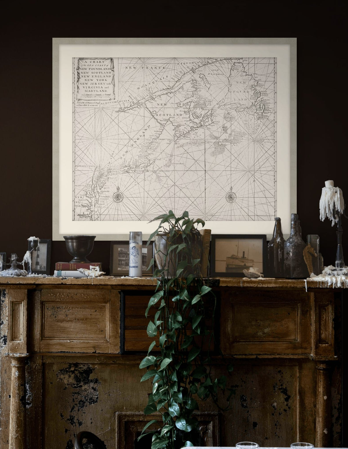 Antique Coastal Map 1 detail
