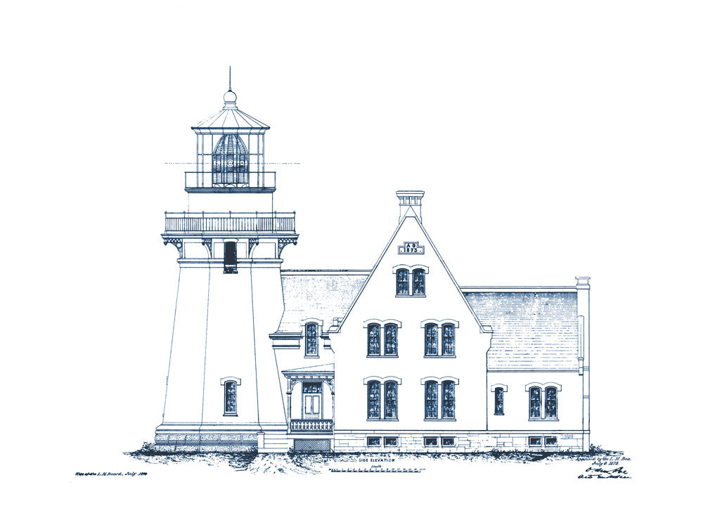 Blueprint of Lighthouse 2 artwork