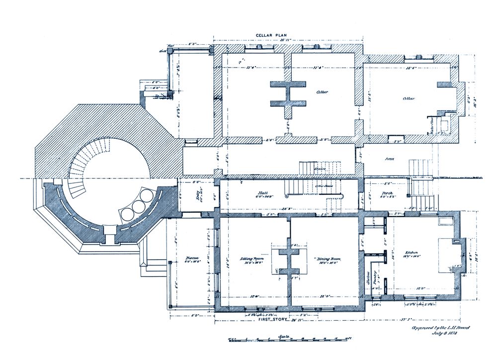 Blueprint of Lighthouse 3 artwork