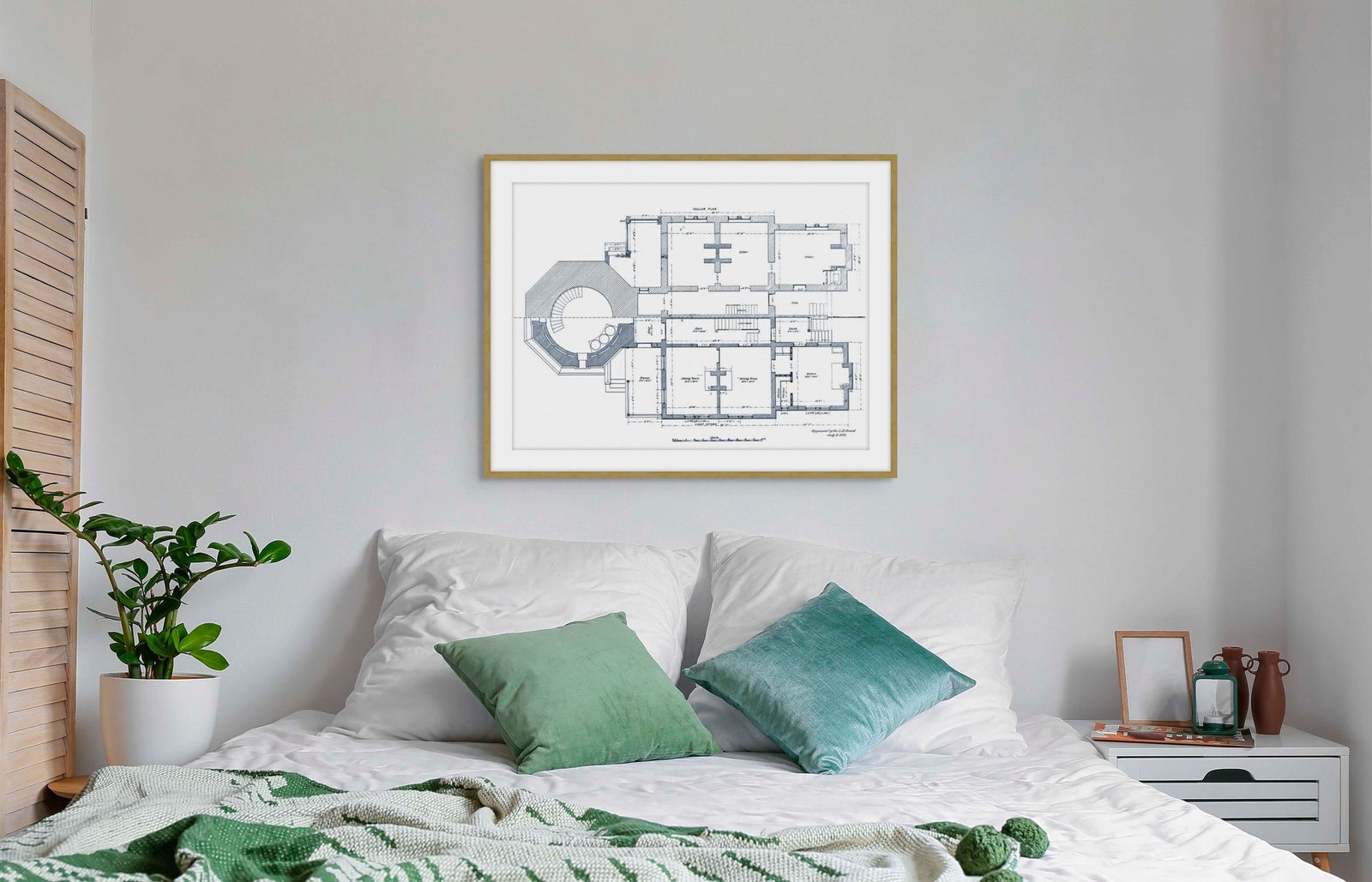Blueprint of Lighthouse 3 in a room