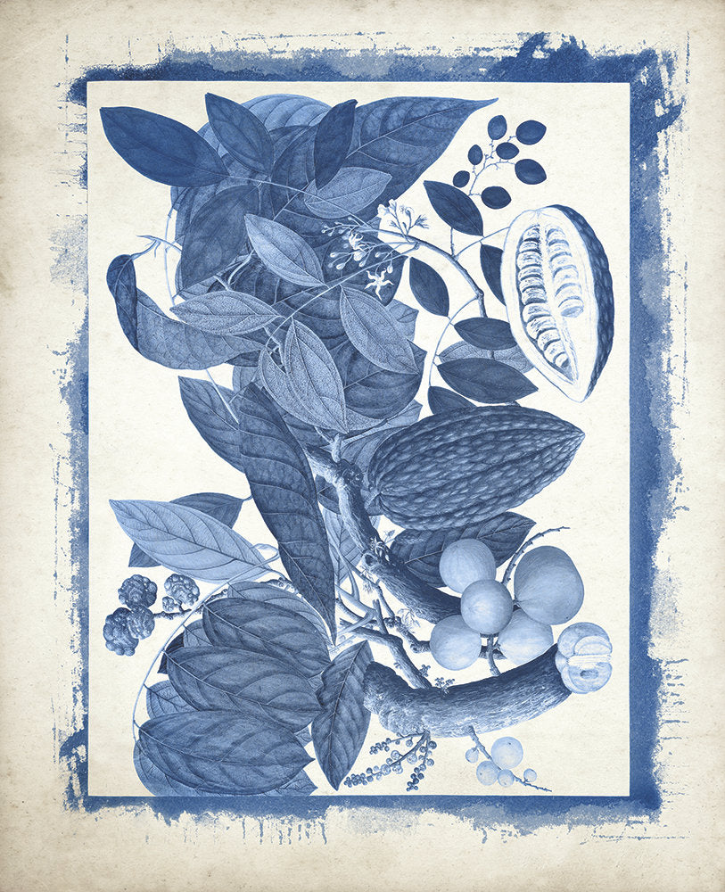 Botanicals Recast in Blue 4 artwork