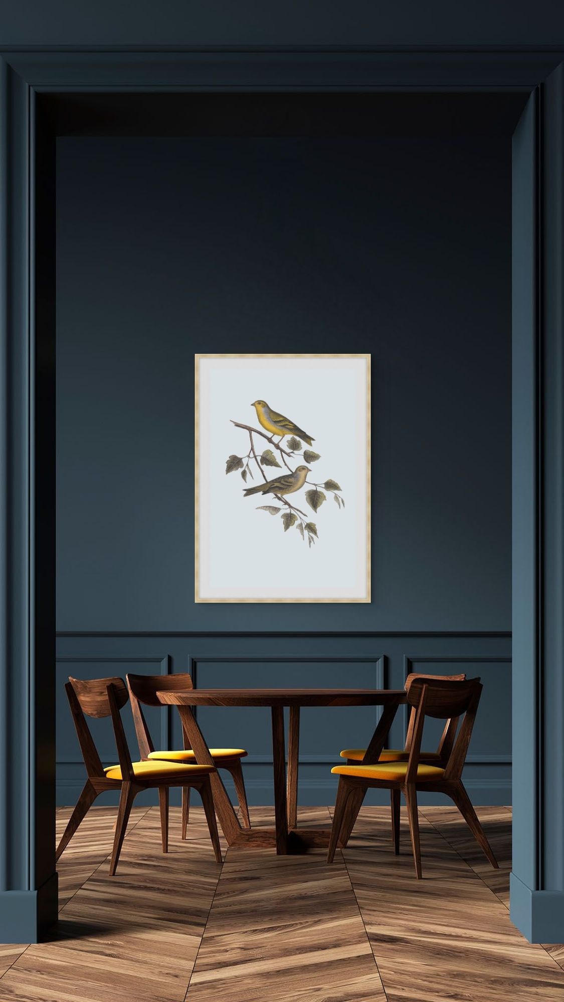 Nesting Navigators Blue 2 in a room