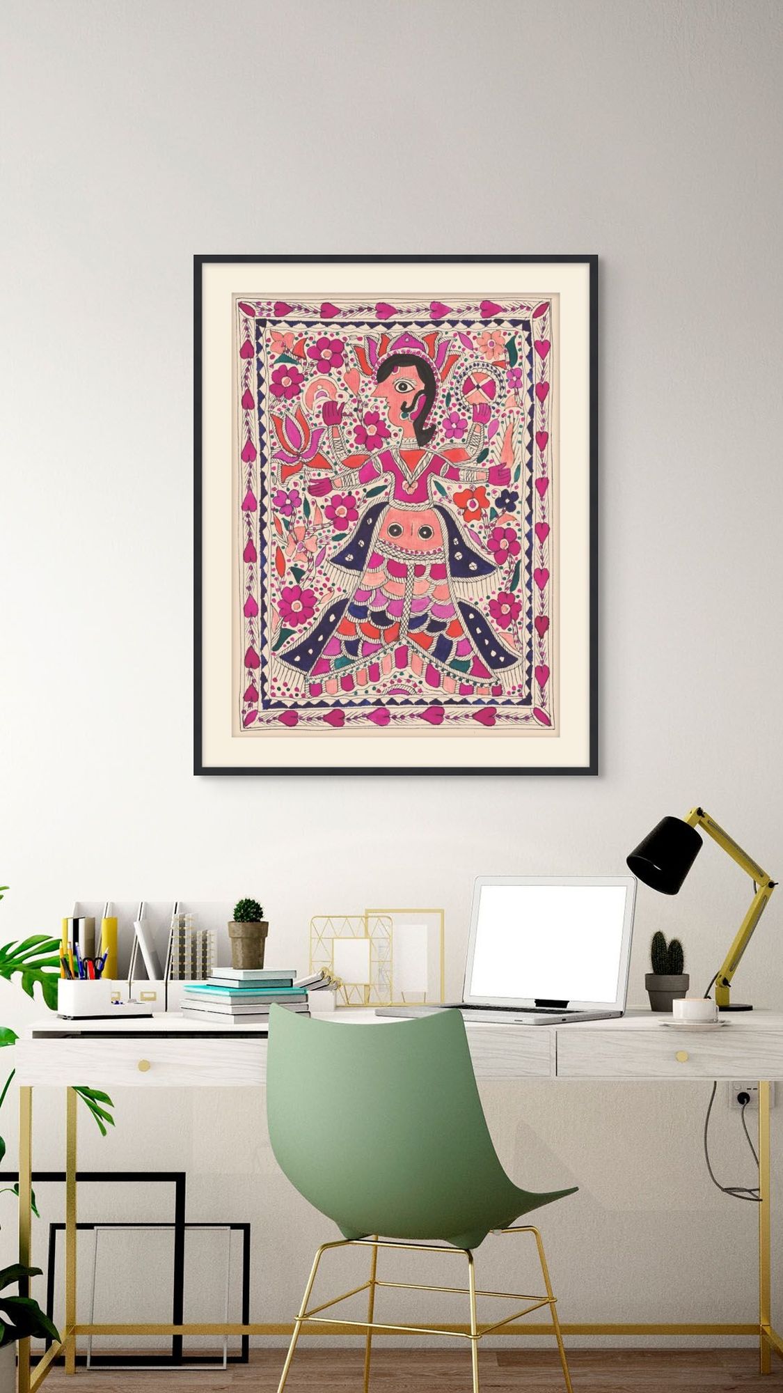 Peaceful Lotus Flower 1 in a room