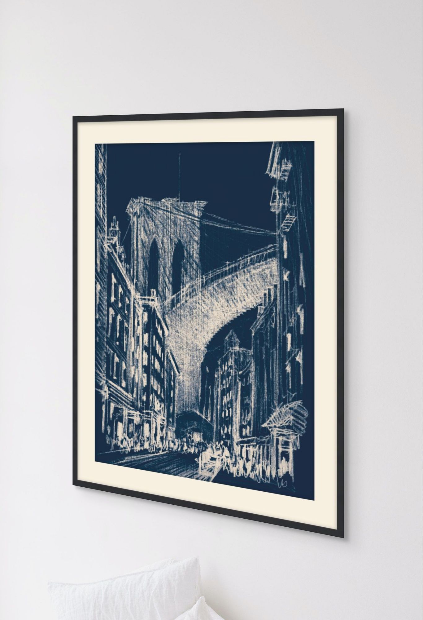 Under Brooklyn Bridge Blue 1 detail