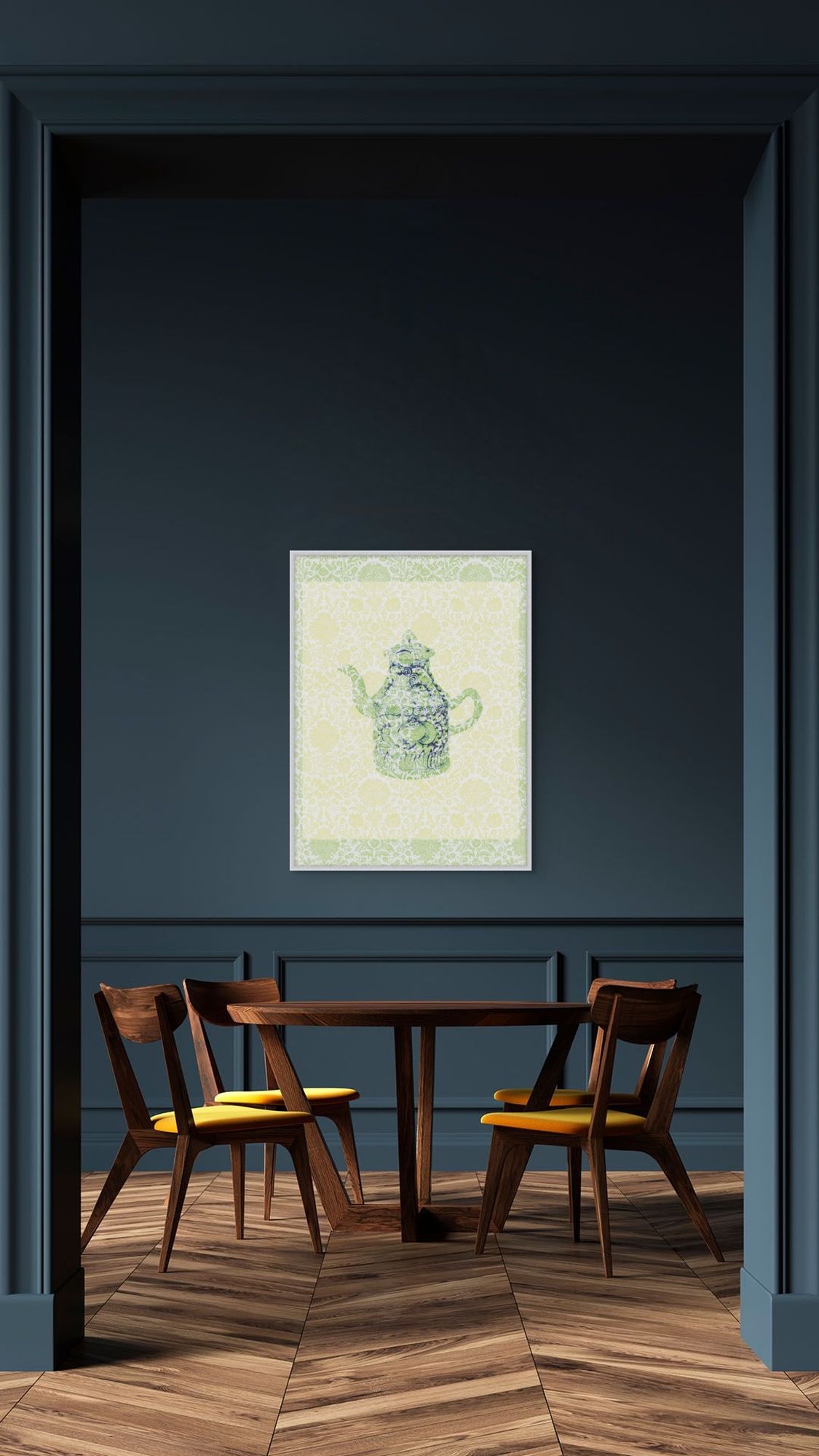 Paper Teapot 2 in a room
