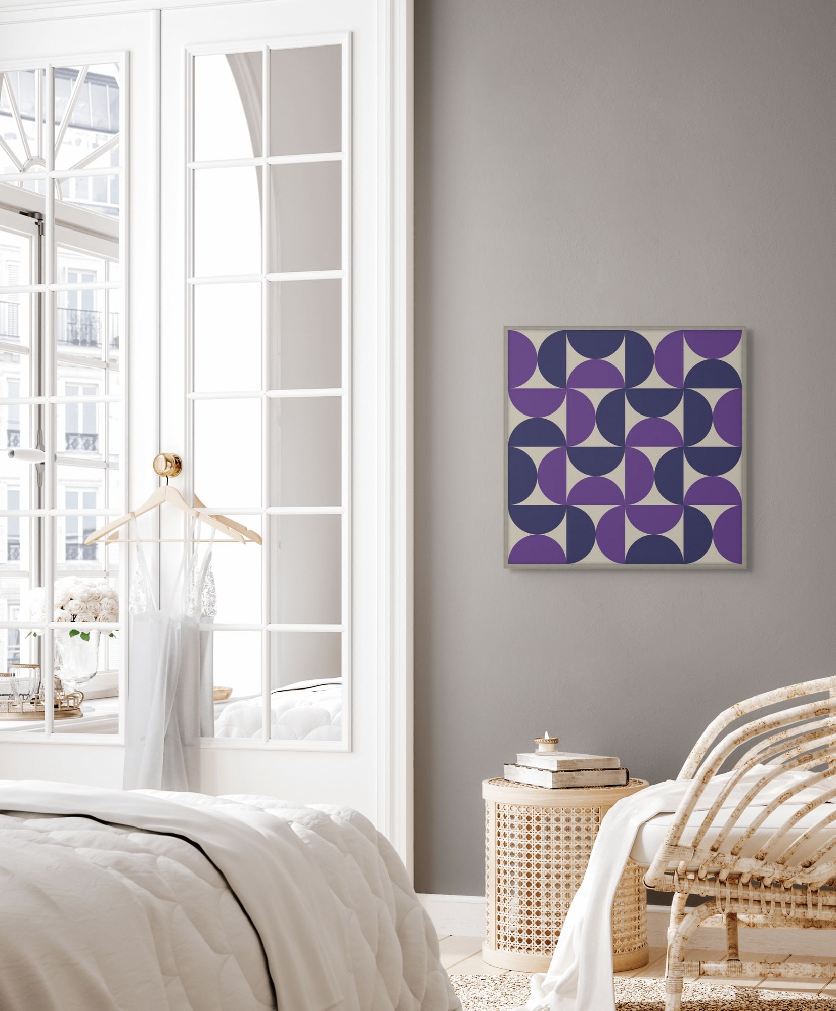 Vibrant Semicircle 7 in a room