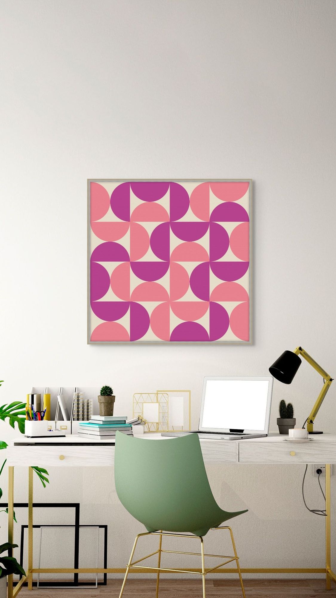 Vibrant Semicircle 11 in a room