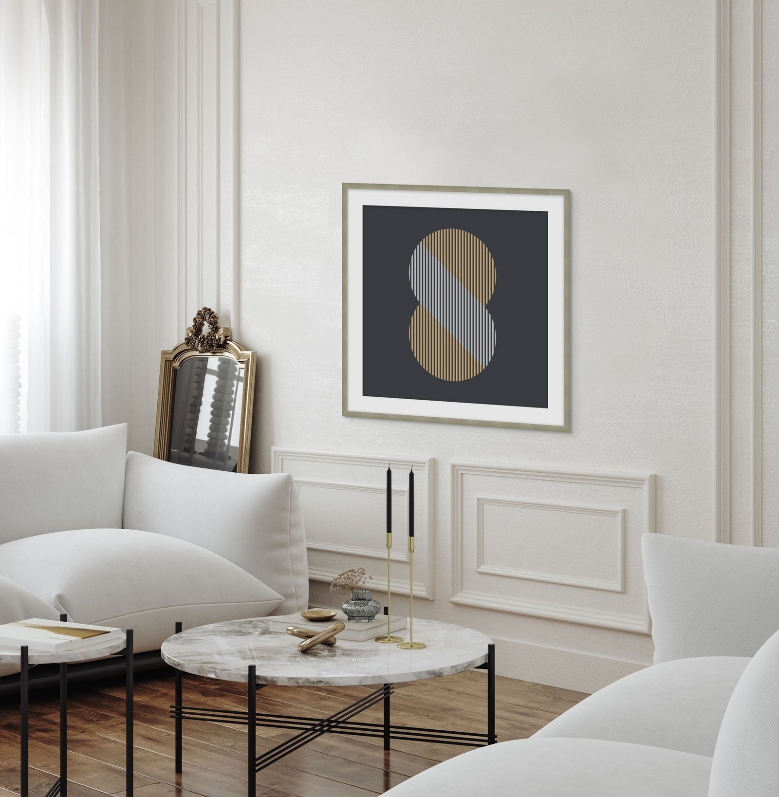 Works in Linear 1 in a room