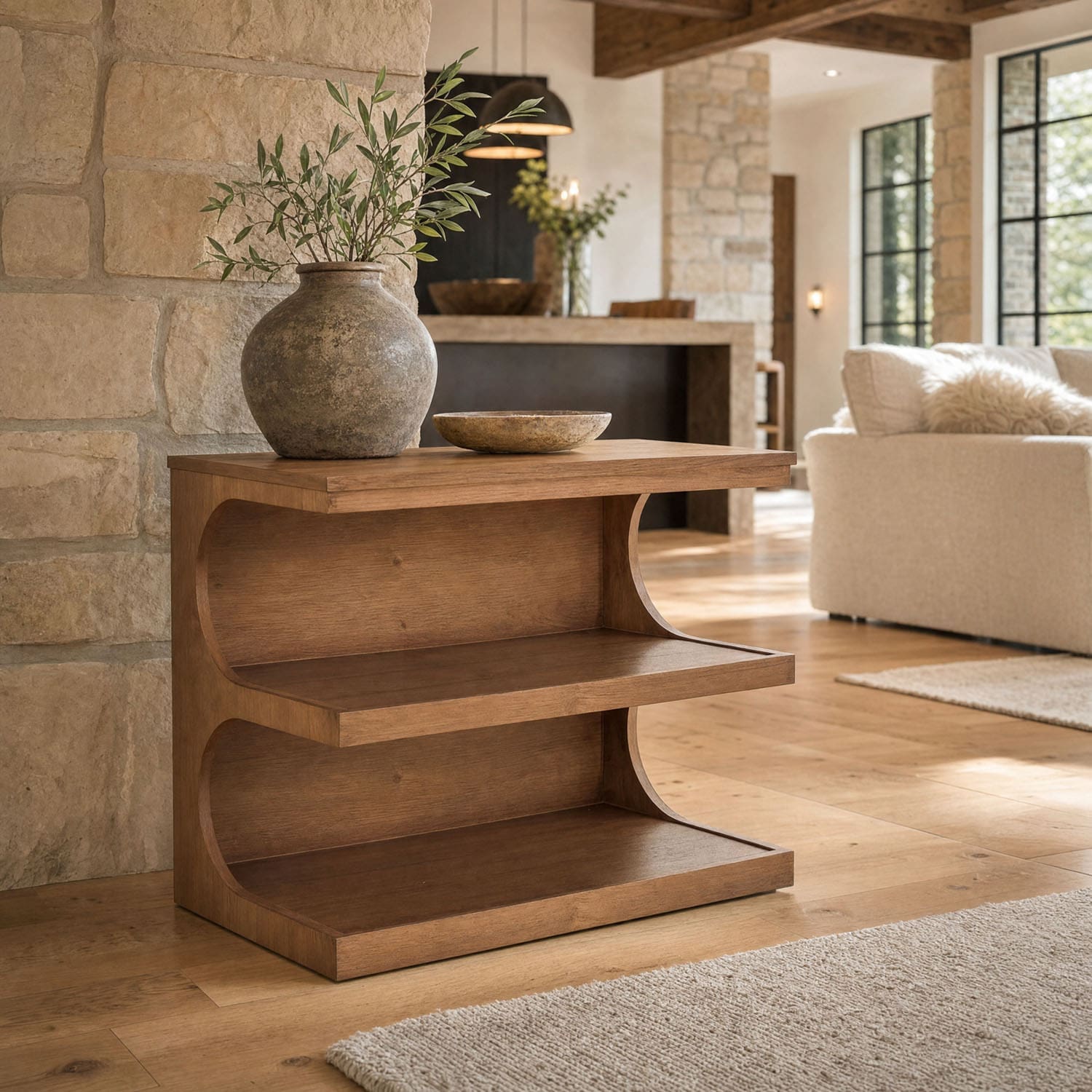 Teak Console
