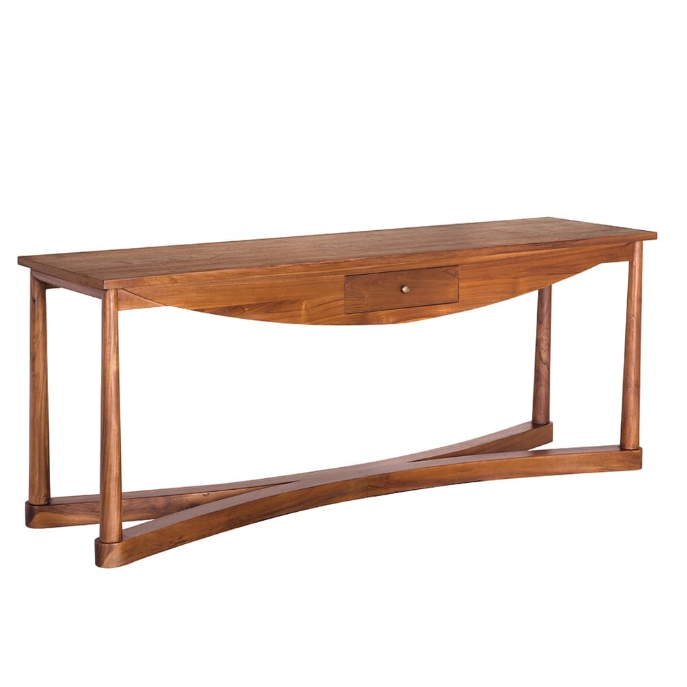 Bow Front Console, Teak