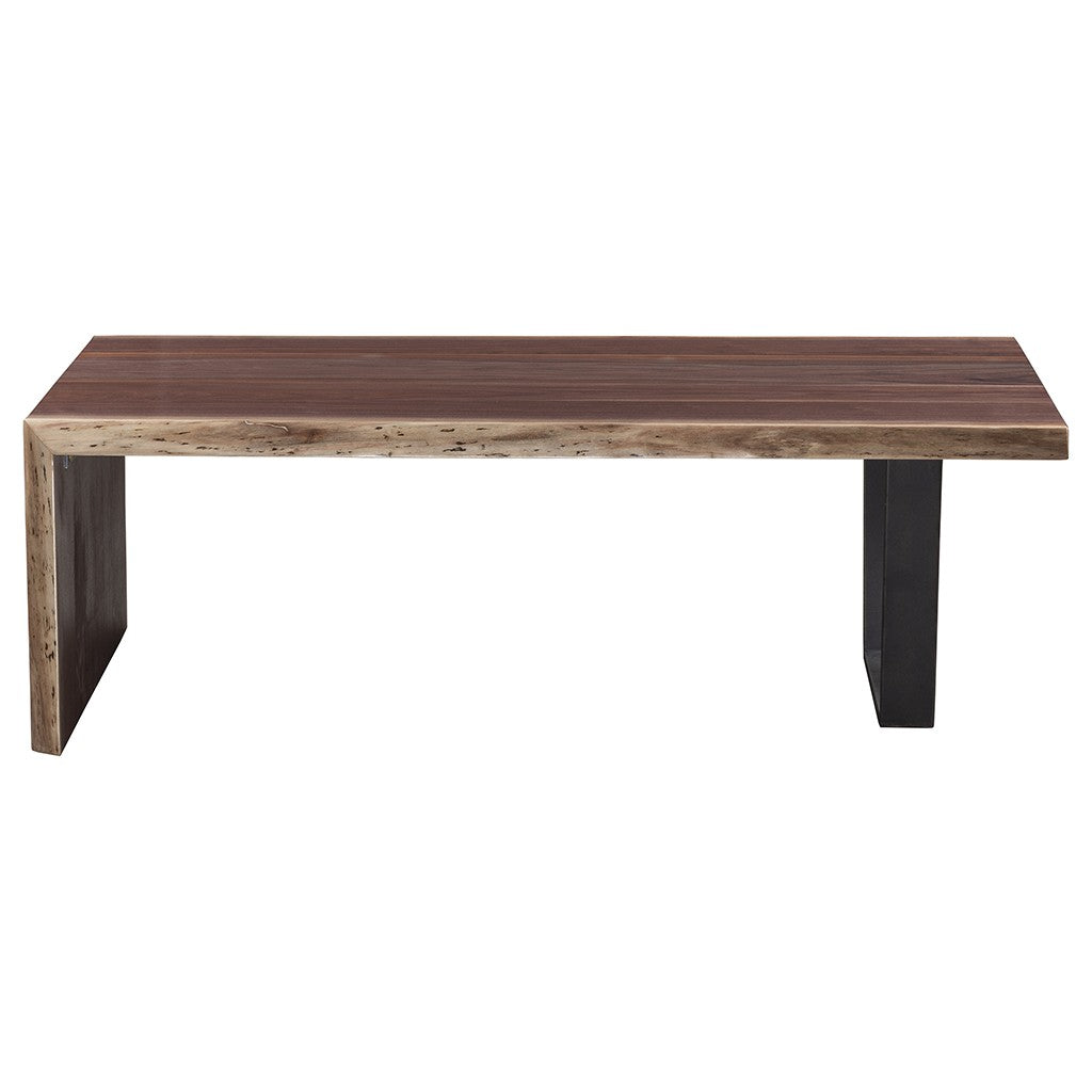 Walnut 54" Waterfall Cocktail Table (T-CW54-WC) - Fairfield Chair