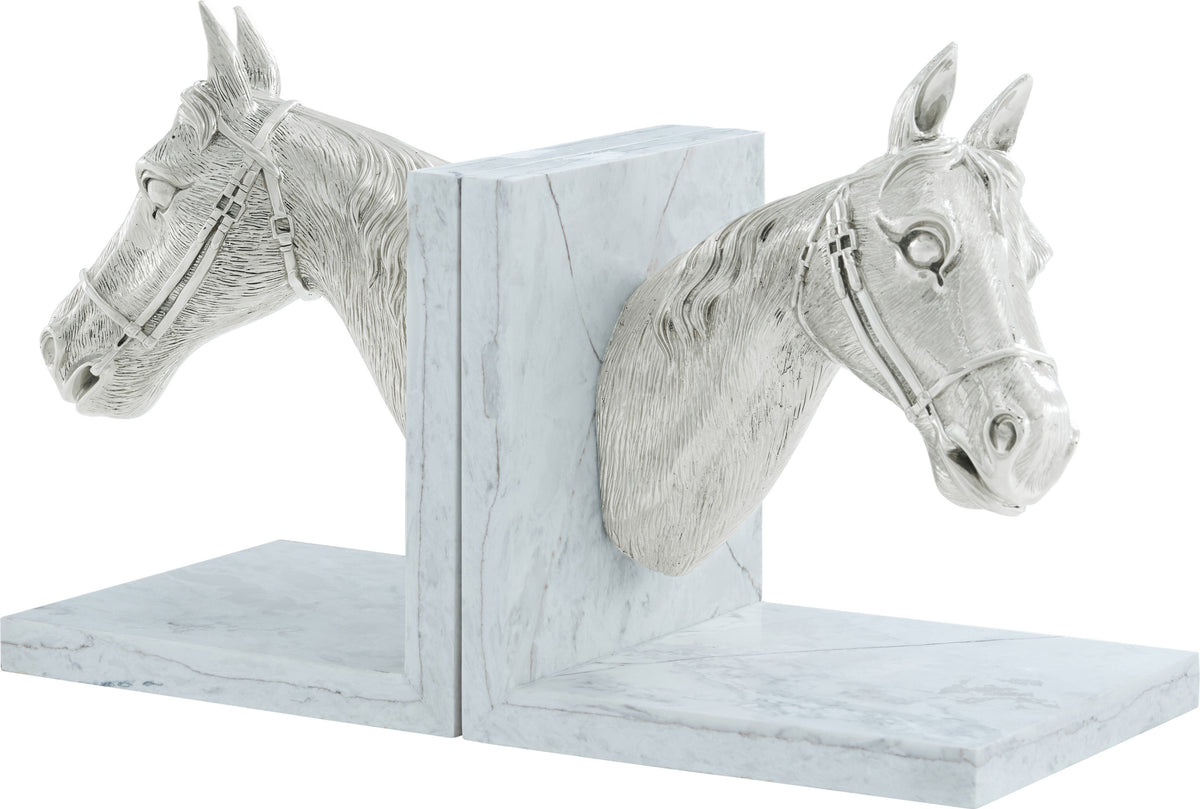 Red Ribbon Bookends – Table Top Accessories by Theodore Alexander | Sutter & Vale