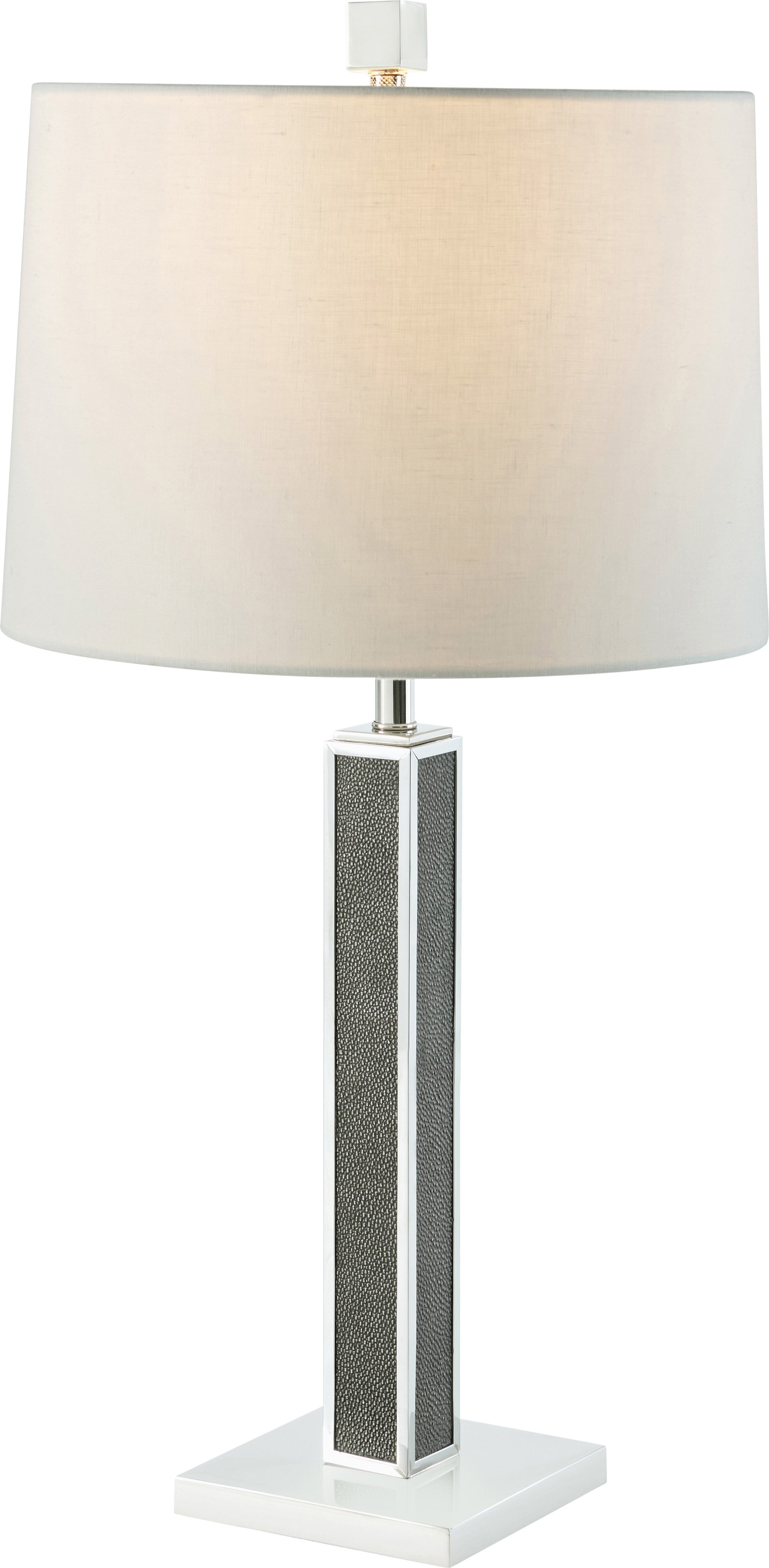 Maxwell Table Lamp in Brass, Shagreen - Theodore Alexander