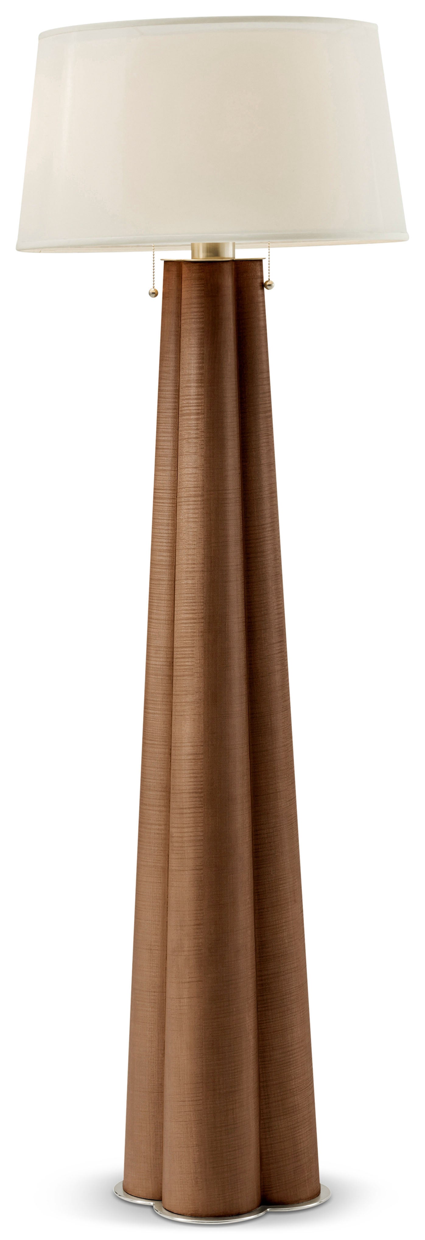 Origins Floor Lamp II in VCF1853_Landmark_MCF577.B_Starlight / Wood, Brass, Veneer - Theodore Alexander