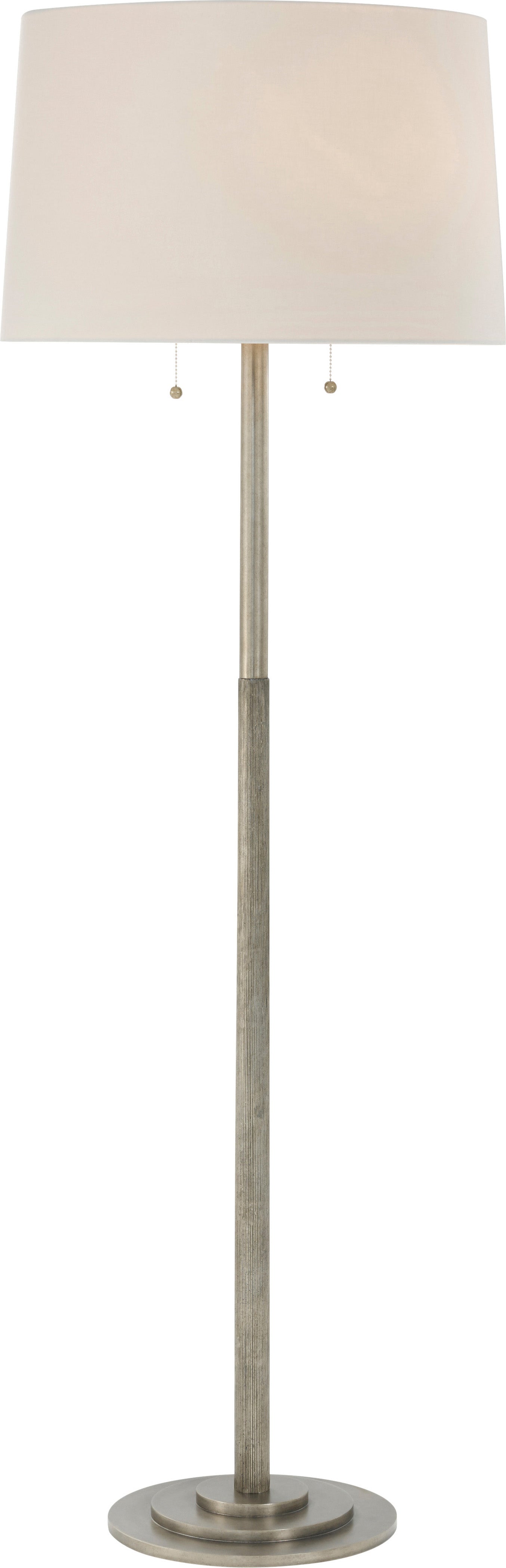 Balboa Floor Lamp in Aluminium - Theodore Alexander