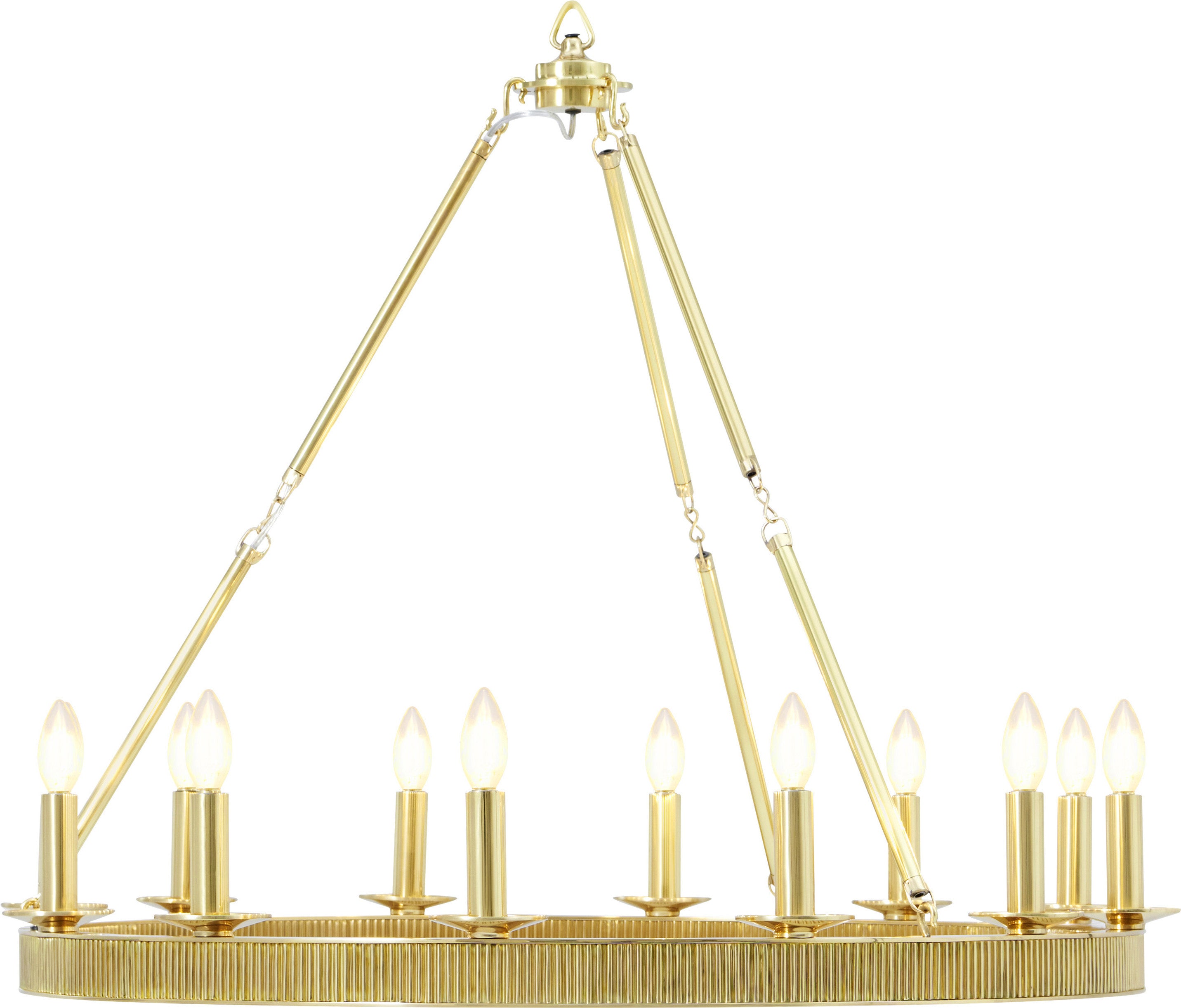 Simon Grande Round in Brass - Theodore Alexander